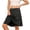 Black, variant on Girls School Uniform Skirts High Waisted Pleated Skort with Lining Shorts Back To School Clothes for Tween Girls School Uniform Dress 10-11 Years