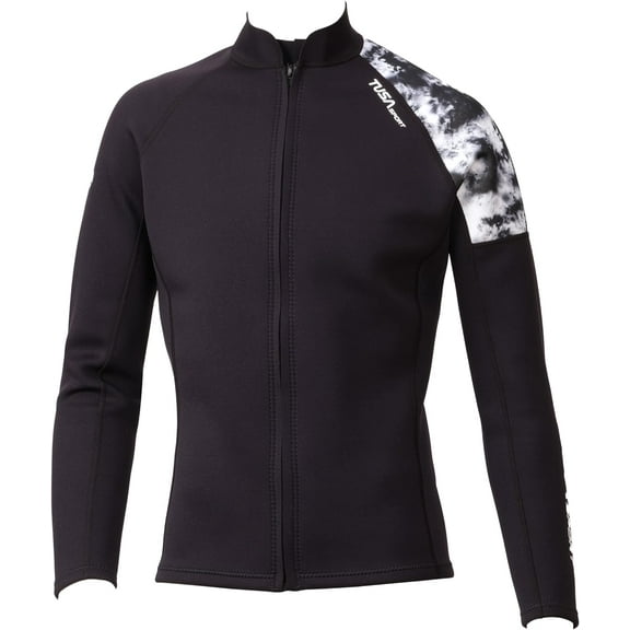 TUSA Sport Mens 2mm Neoprene Wetsuit Top, Black, Large
