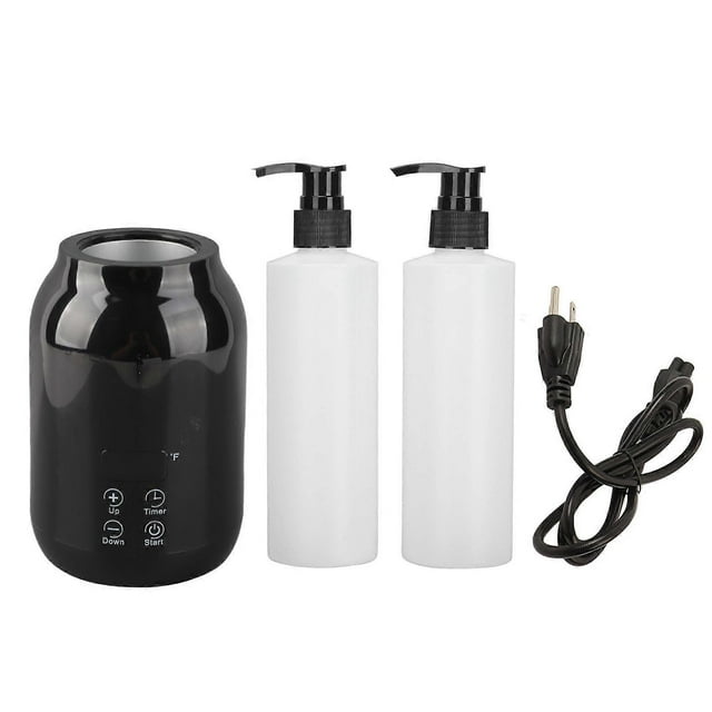 Essential Oil Warmer with LED Display and Temperature Setting, Single Massage Oil Bottle Warmer, US Plug 110-240V