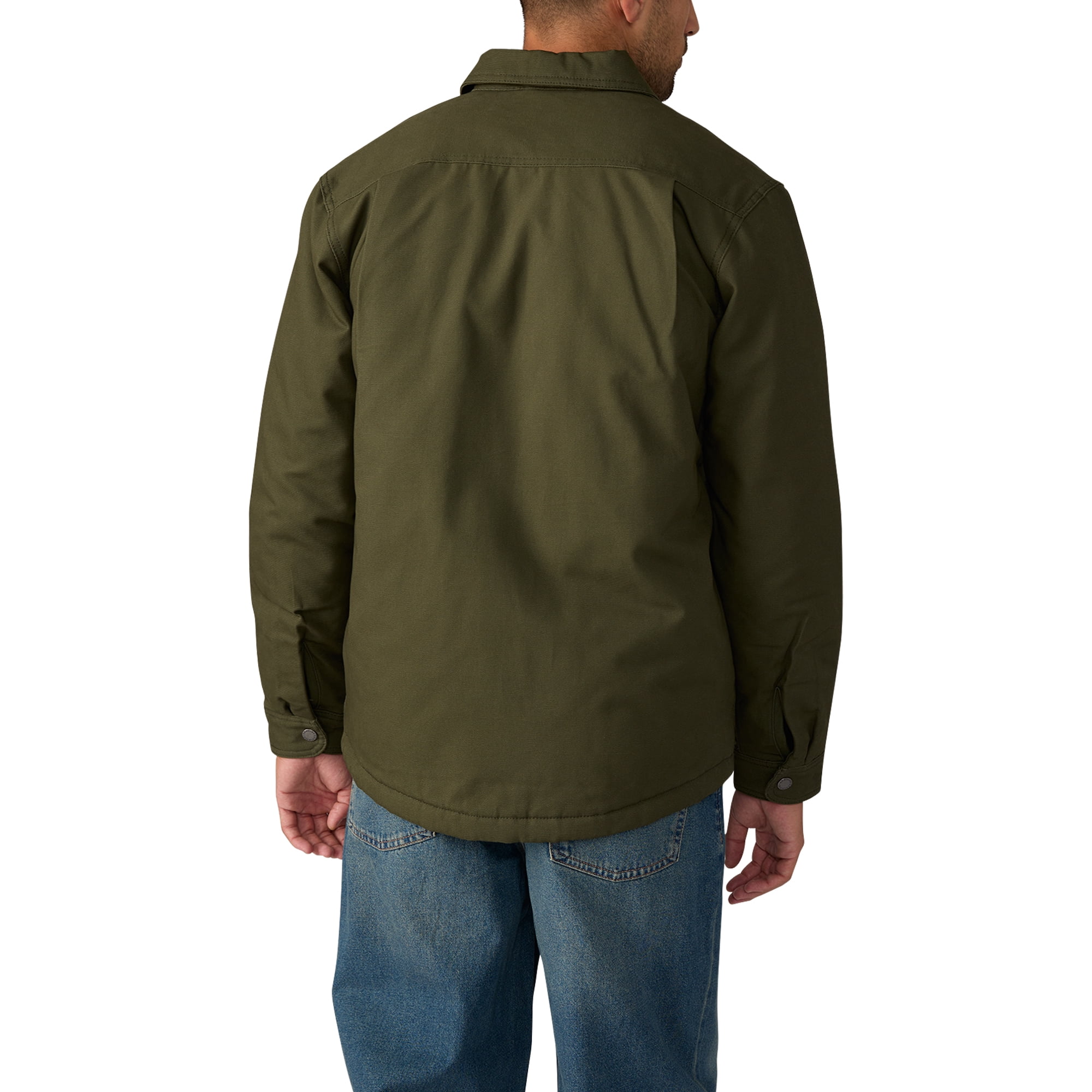 Genuine Dickies Flannel Lined Canvas Shirt Jacket