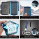 thumbnail image 4 of RV Pack de llaves de coche compatibles con botones Dongfeng Renault Corvette (azul), tarjetero Renault, llavero de piel con destornillador pequeño, funda protectora de TPU brillar Electrónica, 4 of 5
