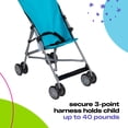 thumbnail image 5 of Cosco Kids Comfort Height Umbrella Stroller, Freshwater Turquoise, Toddler, Unisex, 5 of 12