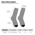 thumbnail image 2 of Honeii Black And White Houndstooth Print Adult Socks,Crew Socks,Casual Calf Socks,Daily Wear Socks for Men & Women, Perfect for Sports, Casual and Everyday Use, 2 of 6