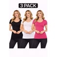 thumbnail image 2 of FashionStream Short Sleeve Crew Neck T-Shirt, Juniors, One Size, 2 of 5