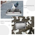 thumbnail image 3 of SHISUYAN Bird Bathing Bathtub Metal Pigeon Shower Container Bird Cage Bathtub Accessory, 3 of 9