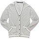 thumbnail image 1 of Suéter tipo Cárdigan a rayas Sean John para hombre blanco XX-Large, 1 of 1