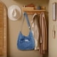 thumbnail image 1 of Bolso de Hombro de Mezclilla Bolso de Mano de Gran Capacidad Elegante Bolso Cruzado Bolsos de Hombro para El Trabajo Vacaciones Al Aire Azul claro, 1 of 8