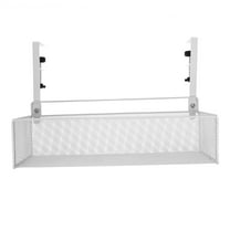 WHAMVOX  Clamp on Desk Organizer Metal under Storage Side Organisation Office White
