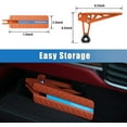 thumbnail image 5 of Universal Fit Foldable Car Door Step Dual Foot Stand Vehicle Rooftop Access Pedal for Car SUV Truck Orange, 5 of 7
