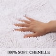 thumbnail image 2 of Alfombra antideslizante para baño, diseño de oveja, de chenilla, blanca, 2 of 6