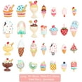 thumbnail image 2 of 56PCS Food Theme Flatbacks Resin Slime Beads 28 Styles Ice Lolly Ice Cream Resin Charms with Flatback for DIY Craft Making and Ornament Scrapbooking, 2 of 9