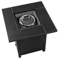 thumbnail image 7 of 28 Inch Propane Fire Pit Table, 50,000 BTU Steel Propane Firepit with Lid & Pulse Ignition System, Outdoor Gas Fire Pit Table with Lava Rock & Imitation Rattan Weave Texture for Backyard Patio Garden, 7 of 7