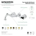 thumbnail image 4 of Kingston Brass KS3122PKL Duchess Double-Handle Wall Mount Bathroom Faucet, Polished Brass, 4 of 5
