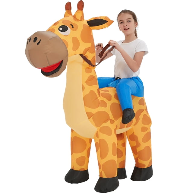 Disfraz inflable One Casa Ride On Giraffe para niños de 7 a 10 años