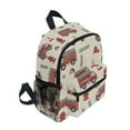 thumbnail image 2 of FORMRS School Backpack with Front Zippered Pocket 12" Student Travel Daypack, Fire Truck Pattern, 2 of 6