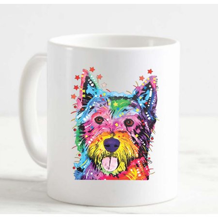

Coffee Mug Cute Little Neon Dog Dog White Coffee Mug Funny Gifts Cup