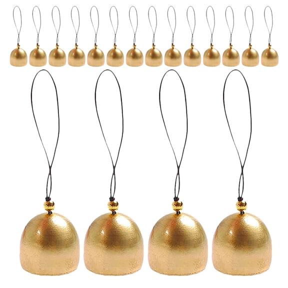 RENACLIPY Decorative Golden Metal Bells for Creative Wind Chime Projects