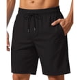 thumbnail image 2 of gbyLJF Men's Workout Running Shorts Quick Dry Beach Swim Trunks with Pockets Drawstring Elastic Waist Summer Shorts, 2 of 9