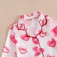 thumbnail image 4 of Wonitaaizi Halloween Pajamas Boy Girl Silk Pajamas Floral Pumpkin Ghost Long Sleeve Button Up Top Pants Pjs Sleepwear(18-24 Months,Pink), 4 of 6