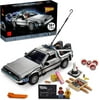 GZD Icons Back to The Future Time Machine 10300 Model Car Building Kit Based on The Delorean 2022 Set for Adults Gift idea