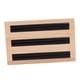 thumbnail image 3 of 3 Ranuras Rectangular Pendientes Bandejas Exhibición de con Organizador Caja de Almacenamiento Soporte - cuero negro BLESIY Soporte para anillos que muestra la placa, 3 of 8