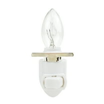 National Artcraft® White Night Light Kit Includes 4W Bulb and Brass Shade Mount to Create Your Own Night Light (Pkg/5)