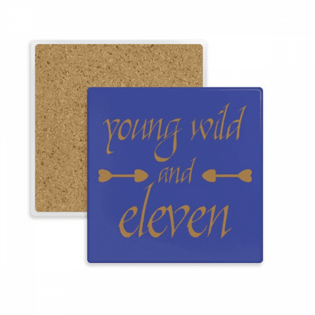 

Eleven Young Numbers Coaster Cup Mat Mug Subplate Holder Insulation Stone