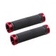 thumbnail image 2 of 1 par de empuñaduras antideslizantes para manillar de bicicleta MTB, accesorio de goma para bicicleta (rojo), 2 of 8