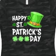 thumbnail image 4 of Inktastic Happy St. Patrick's Day Green Hat and Clovers Women's T-Shirt, 4 of 5