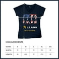 thumbnail image 7 of US Army Be All You Can Be Women's V-Neck T-shirt American Flag Military Veteran DD 214 Patriotic Armed Forces Licensed Tee, 7 of 7