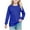 Blue, variant on HAOTAGS Big Girls Long Sleeve T-shirts(5-14), Casual Round Neck Pocket Tee Daily School Pullover Tops Pink 7 Years