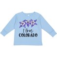 thumbnail image 3 of Inktastic I Love Colorado Columbine Flowers Boys or Girls Long Sleeve Toddler T-Shirt, 3 of 5