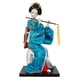 thumbnail image 3 of Estatua de geisha japonesa de 12 pulgadas, muñeca geisha asiática, muñecas kimono para mesa y hogar. Azul, 3 of 9