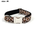 thumbnail image 2 of Collar de perro con estampado de leopardo de diseñador, collar ajustable para mascotas, 2 of 5
