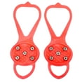 thumbnail image 3 of Garra de hielo con dientes, 1 par/juego, antideslizante, 5 dientes, crampones, cubierta para zapatos de escalada de invierno, confiable y duradera, 3 of 14