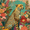 Cheetah Floral, variant on UXIEQU Gold Leaf Canvas Wall Art Print 15.75x11.81 Inches