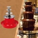 thumbnail image 5 of Máquina eléctrica para fondue de chocolate, máquina para fundir chocolate con cascada de niveles, de acero inoxidable, adecuada para cumpleaños Rojo, 5 of 8