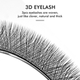 thumbnail image 4 of NATUHANA W Lashes Extension L LU(M) Curl Individual Mink YY Lashes 3D W-shaped Volume Fan Eyelash Extension, 4 of 5