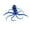 Blue, variant on 7.9in Soft Octopus Squid Fishing Lure with Integrated Hook, Realistic Eight-Leg Design, Bionic Bait for Boat and Sea Fishing, Brown
