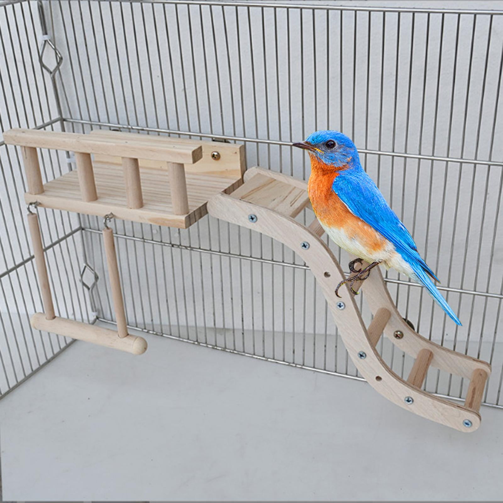 Bvdfgk Bird Perch Platform Multi-use Easy Installation Cage Accessories Toy for Hamster