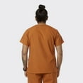 thumbnail image 2 of SPECTRUM UNIFORMS Scrub Tops Medical Tunic Tops Unisex V-Neck Yoga Ideal for Medical Professionals, Hospital and Lab Workwear Burnt Orange, 2 of 4