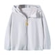 thumbnail image 1 of Penkiiy Kids UPF50 + Camisa de sol para niñas Fit Sun Protection Clothing Athletic Hoodie with thumbholes 10 Años Gris, 1 of 4