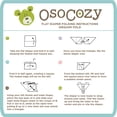 thumbnail image 6 of OsoCozy 100% Cotton Flat Fold Cloth Baby Diapers, Birdseye Weave, Bleached White - 6 Pack, 6 of 7