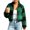 Green, variant on Wenini Women's Plaid Fleece Zip up Jacket Long Sleeve Warm Fall Winter Coat Top