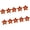 Red, variant on 10Pcs Flower Shape Cufflinks Buttons Metal Sewing Buttons Closure For Jackets