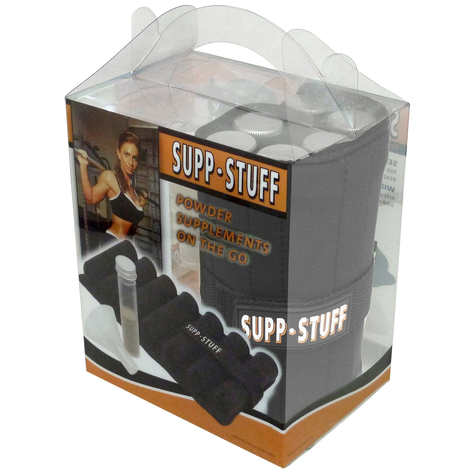 Supp Stuff Powder Supplement Organizer and Travel Case with 7 Powder Tubes and Transport Funnel Included, HSA/FSAPortable Protein Powder Supplement Container by Medcenter