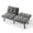 Grey, variant on Futon Convertible Sofa Bed,Velvet Fabric,63" Modern Living Room Apartment Small Spaces for Brown Folding Recliner