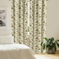 thumbnail image 2 of Ambesonne Floral Window Curtains, Blooming Flowers Petals, Each 28" W x 63" L, White Yellow Beige, 2 of 4