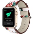 thumbnail image 2 of Band For Apple Watch With Free Tempered Glass Screen Protector 42mm/44mm, Jimbird Soft PU Leather Replacement Strap Wrist Band for Women Nike+, Series1/2/3/4(Protector just fit 42mm), 2 of 7