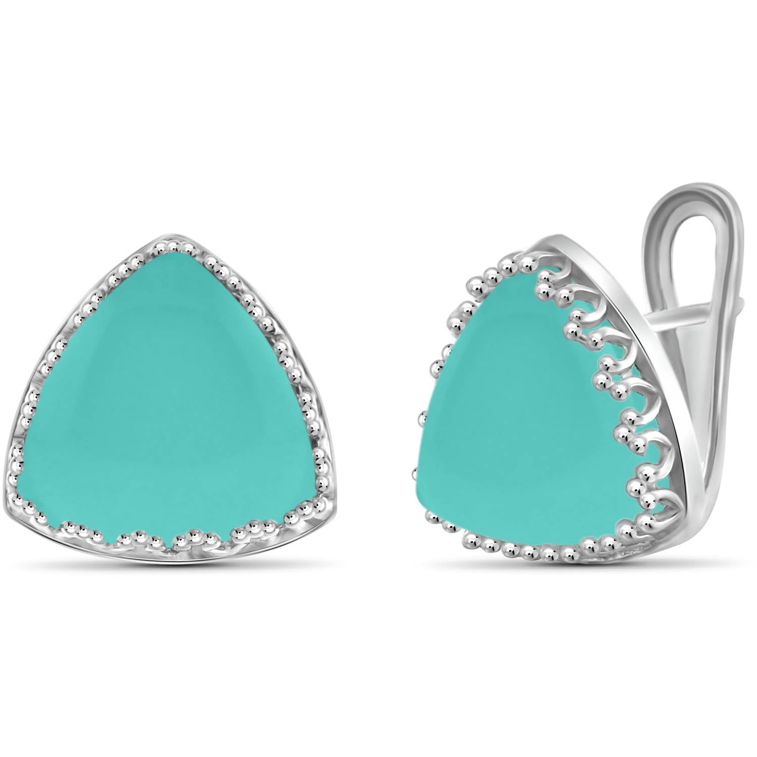 JewelersClub 27-1 2 Carat T.G.W. Chalcedony Sterling Silver Stud Earrings by JewelersClub